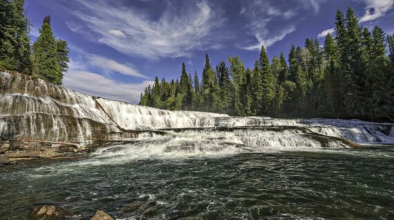 Dawson Falls in Wells Gray Provincial Park near Clearwater