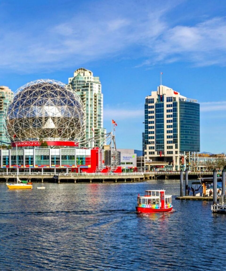 False Creek and Science World in downtown Vancouver