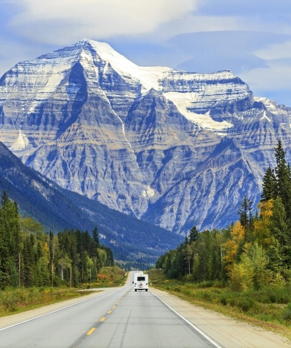 Motorhome in the mountains