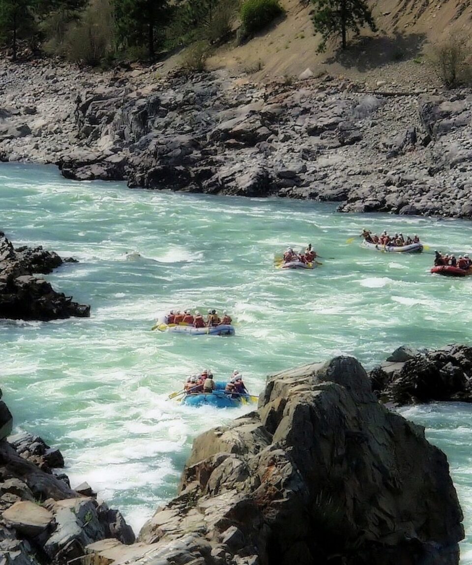 Rafting in the Fraser River