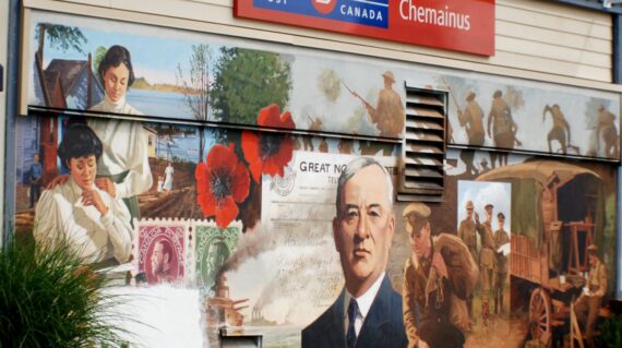 The murals in Chemainus are known world-wide as the world's largest art gallery
